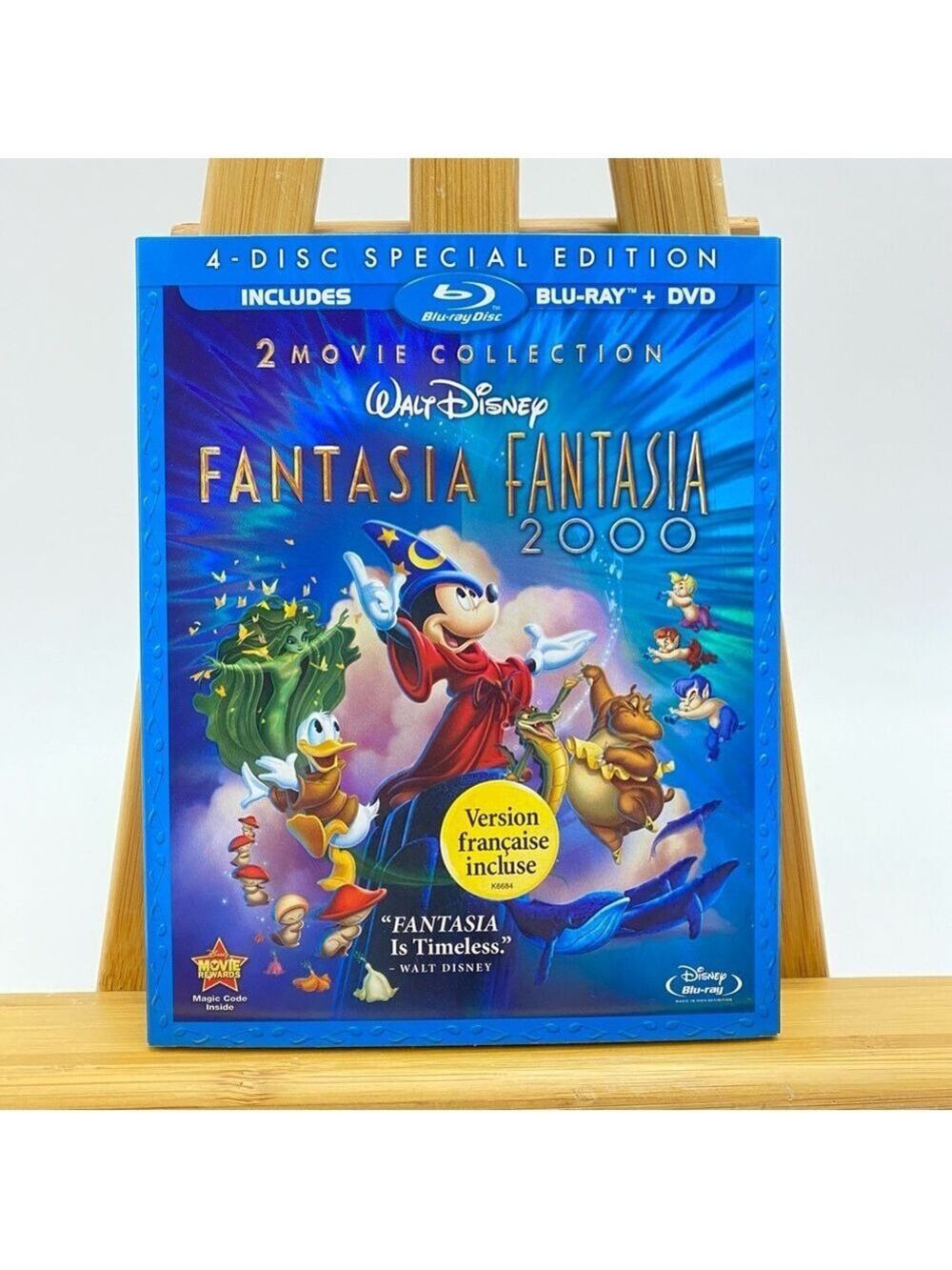 Disney Fantasia & Fantasia 2000 Blu-ray + DVD Combo 4-Disc Special Edition
